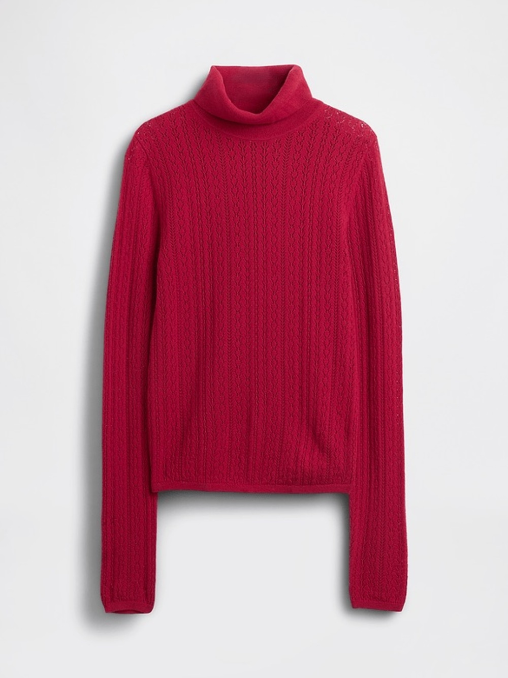 GAP Pointelle Turtleneck Sweater NWT Sled Red Women’s XS Extra Small $69.95 NEW